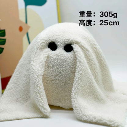 New Gus the Ghost with Pumpkin Pillow Halloween Pumpkin Ghosts Doll Plush Throw Pillow Cushion Car Accessories Kawaii Gifts