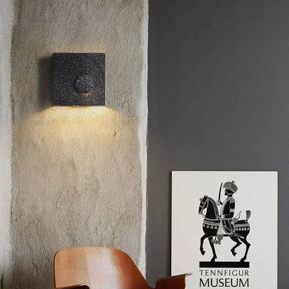 Modern Cement Wall Lamp Creative Art Simple Square LED Wall Lamp for Living Room Aisle Staircase Bedroom Wall Lamp