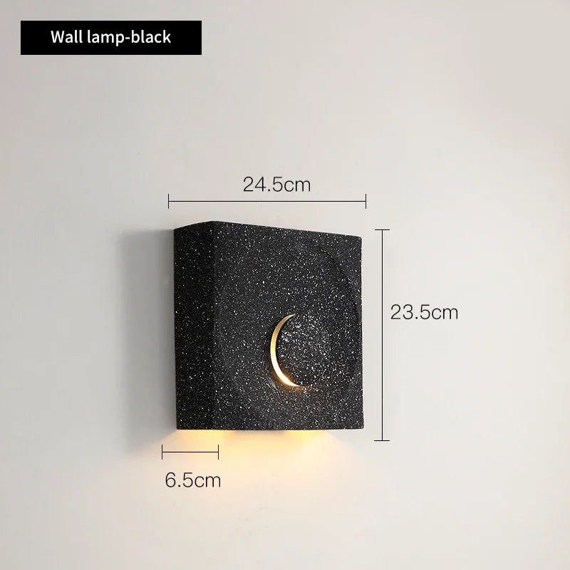 Modern Cement Wall Lamp Creative Art Simple Square LED Wall Lamp for Living Room Aisle Staircase Bedroom Wall Lamp