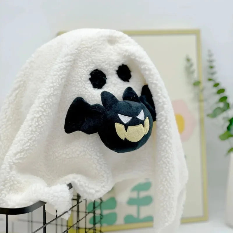 New Gus the Ghost with Pumpkin Pillow Halloween Pumpkin Ghosts Doll Plush Throw Pillow Cushion Car Accessories Kawaii Gifts